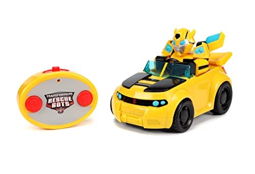 Transformers Rescue Bots Academy Bumblebee RC Fire Truck Rescue Radio Control Car for Kids and Adults