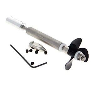 Aicosineg RC Young Living Essential Oil Drive Shaft with Propeller and Universal Joint 100mm Shaft 50mm Sleeve 36mm Propeller for 3.17mm Motor Shaft