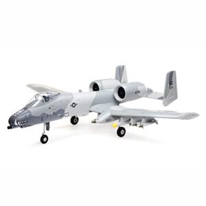Eflite RC Airplane A 10 Thunderbolt II Twin 64mm EDF BNF Basic Twin Engine Model with AS3X and Safe Select