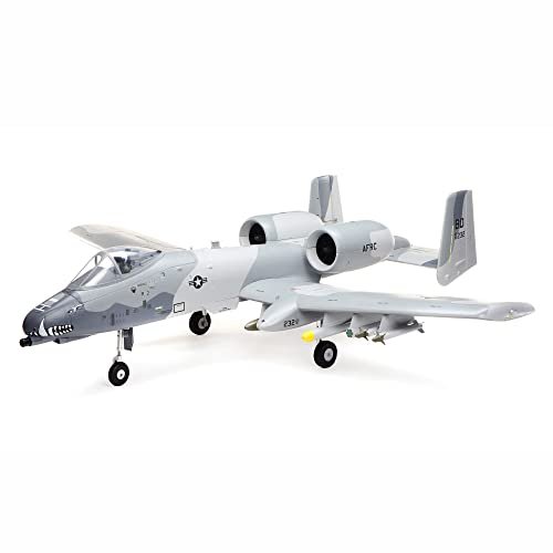 Eflite RC Airplane A 10 Thunderbolt II Twin 64mm EDF BNF Basic Twin Engine Model with AS3X and Safe Select