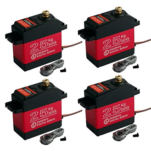 DSSERVO DS3225MG 25KG Waterproof Metal Gear Digital Servo 180 Degree High Torque RC Servo for Scale RC Airplane Plans