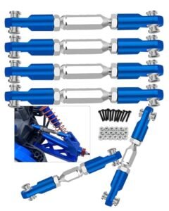 Arrma Senton 4X4 RC Truck Upgrade Kit 6 Piece Aluminum Adjustable Turnbuckles Camber Links Toe Link Hop Up Part AR330446 AR330515 Navy Blue