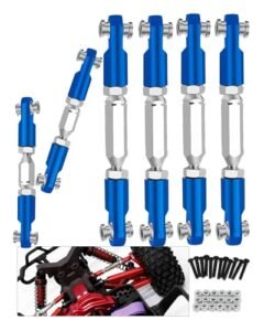 ARRCat HR RC Parts Aluminum Adjustable Turnbuckles Camber Links for 1/10 Senton MEGA550 4X4 Granite MEGA550 4X4 RC Truck 6PCS Dark Blue