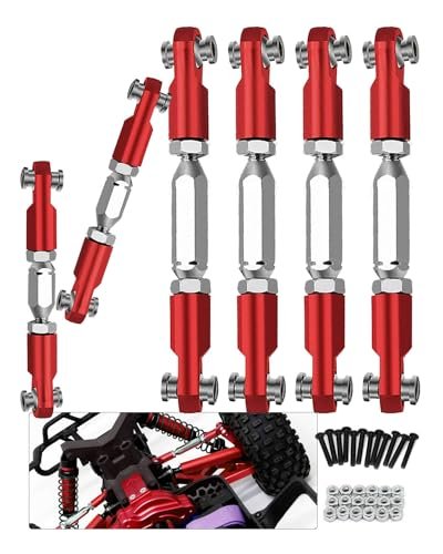 ARRCat Aluminum Adjustable Turnbuckles Camber Links Upgrade Parts for 1/10 Senton MEGA550 4X4 Granite MEGA550 4X4 RC Truck 6PCS Red RC Parts Catalog