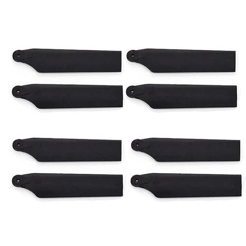 STARC 4Pairs 450 Helicopter Plastic Tail Rotor Blades Compatible with Align RC Helicopter Kits Trex 450 V3 PRO DFC