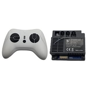 FULIHUA JR1932RX 24V 2.4G Remote Control and Receiver with Slide On and Off RC Drift Tires for Kids Ride On Toys