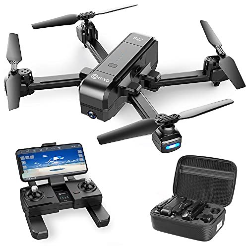 Contixo F22 FPV Foldable Drone with 4K FHD Camera GPS Auto Return Follow Me Gesture Control for Selfie RC Quadcopter for Adults Kids Beginners