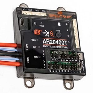 Spektrum AR20400T 20 Channel PowerSafe Telemetry Receiver for RC Fuel 20 Nitro Models SPMAR20400T