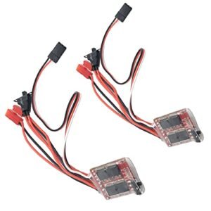 FainWan 2PCS RC 30A Brushed ESC Electronic Speed Controller for Speed Along RC Boat with Brake