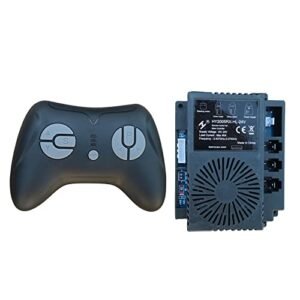 FULIHUAPOW HY2005RX HL 24V 2.4G Black Remote Control and Receiver for Air Ride RC Car Kids Ride On Toys Replacement Parts