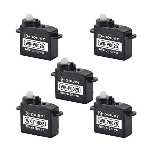 5Pcs P0025 2.5g Micro Servo Motors Kit for KTM RC 200 Fuel Consumption Projects Analog High Speed Mini Servo