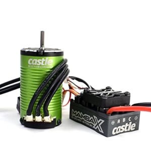 Ghost RC Castle Creations Mamba X SCT Brushless ESC and 1412 3200Kv 5mm Sensored Motor Combo CSE010015513 Black