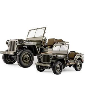 RocHobby 1/6 Scale 1941 MB Scaler RC Truck Build My Own RC Truck Kit with 550 Brushed Motor and LED Lights