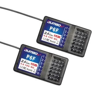 DUMBORC 2 Pcs P6F 6 Channels 2.4GHz RC Receiver for DUMBORC X4 X5 X6 RC Car Boat