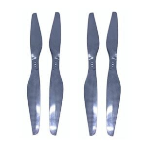 KingVal Replacement 2 Pairs 1455 3 Hole Carbon Fiber CW CCW Propeller Compatible with RC Quadcopter Drone Raven vs RC Essential Oil
