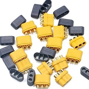 Amass MR60 Connector Plug Set 10 Pair Male Female with Sheath Ideal for Free RC Airboat Plans