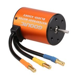 GoolRC 3650 4300KV Waterproof Brushless Motor Ideal for 727 RC Plane and 1/10 Scale RC Cars