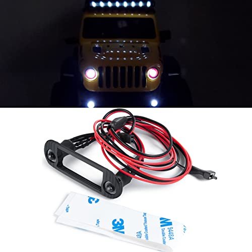 Axial SCX24 AXI00005 Gladiator Bonsai RC Car Front Light Lamp Red and White LED Headlight Set