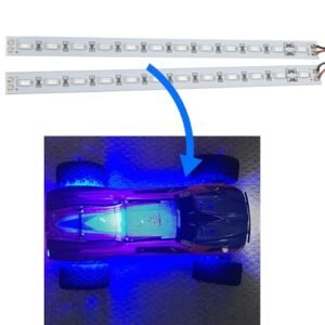 HIRCQOO RC 24 LED Light Bar Chassis LED Lamp for 1/10 RC Body Shell Painted Crawler Car Truck Blue