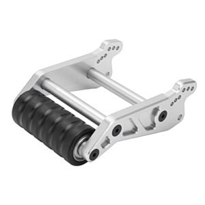 LMT Aluminum RC Wheelie Bar Wheels for 1/8 Scale Solid Axle 4WD Truck LOS04022 Silver
