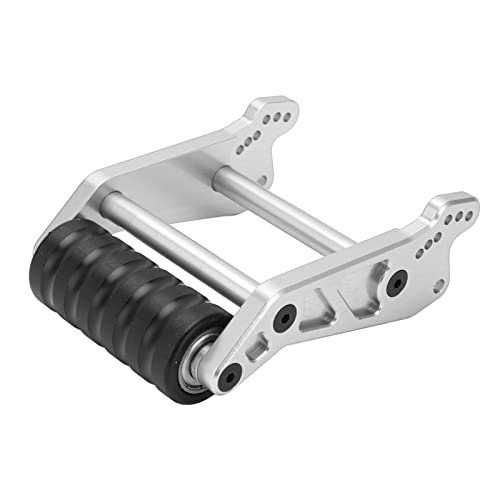 LMT Aluminum RC Wheelie Bar Wheels for 1/8 Scale Solid Axle 4WD Truck LOS04022 Silver