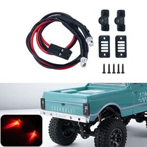Axial SCX24 C10 AXI00001 RC Crawler Car Upgrades LED Red Taillight Set with RC Car Rear Wing
