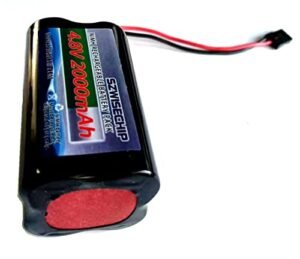 SZWISECHIP NiMH Receiver RX Battery with Hitec Connectors 4.8V 2000mAh 2X2 Square High Capacity Rechargeable Battery Pack for Toys and Tools: RC Receivers, RC Aircrafts