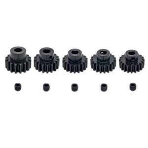 KingVal Replacement 5PCS M1 5 8mm 16T 17T 18T 19T 20T Steel Pinion Motor Gear for 1 5 Nitro RC Car Brushed Brushless Motor