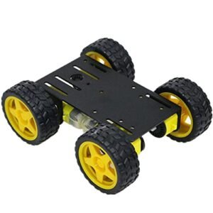 TechTronic RC Model Steam Boats Professional 4WD Smart Car Chassis Kit with Speed Encoder TT Motor for Arduino Raspberry Pi Microbit