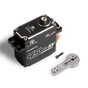 FLASH HOBBY 45KG Coreless Servo 8.4V High Torque Full Metal Gear RC Hobby Servo IP67 Waterproof for 1/10 Scale RC Cars Crawler Trucks Robot Parts