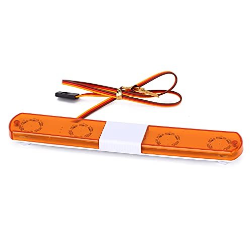LAFEINA RC Car Wheelie Bar Multi Function LED Police Flash Light Bar Lamp for 1/10 1/8 1/12 Scale Model Cars
