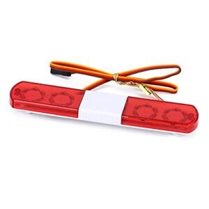 LAFEINA Multi Function LED Police Flash Light Bar Lamp for Nitro RC Car 1/8 Scale Model Vehicles WPL D12 HSP TRX4 Tamiya CC01 D90 SCX10