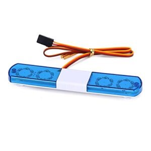 LAFEINA Multi Function LED Police Flash Light Bar Lamp for Wheelie Bar RC Car 1/10 1/8 1/12 Scale Models