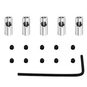 GLOBACT 5 Pcs Steel 3.175mm to 5mm Pinion Gear Adapter Drive Shaft Adapter for RC Motor Mods 3650 550 540 Brushed Brushless Motors