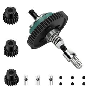 GLOBACT Dining Room Sets RC Willey Compatible 1/10 Slash 4X4 Slipper Clutch Stampede 4X4 Rustle 4X4 Metal Steel Differential Gear 32P 54T Spur Gear with 15T 17T 19T Pinions Gear Sets Parts Upgrade Replace 6878