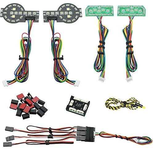 GLOBACT Smart Simulation LED Light Kit for Nitro RC Truck with Reverse Compatible with 1/10 Traxxas TRX4 2021 Bronco