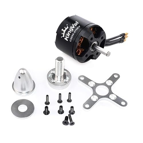 KingVal Replacement 5055 570KV Brushless Motor with Screw Kit for RC Radian Glider Aircraft