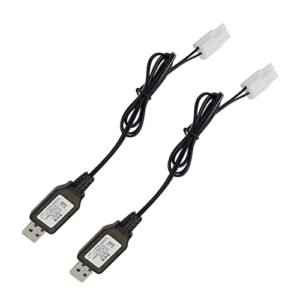 Nerf Rival 9.6V Tamiya Connector Charger Cable for Airsoft RC Car and Other RC Vehicles 2 Pack