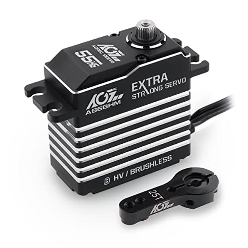 AGFRC Full Metal RC Bulldozer 55KG High Torque Programmable Brushless Servo Motor for 1/8 1/10 RC Car Crawler Control Angle 180° A86BHM