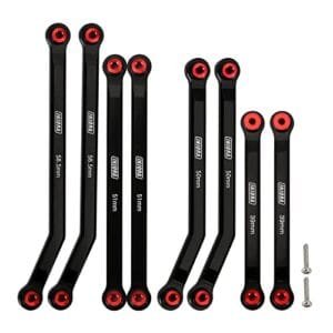 INJORA High Clearance Front 4 Links Set Black 8PCS for 1 24 RC Crawler Body SCX24 C10 JLU Bronco Base Camp Axial