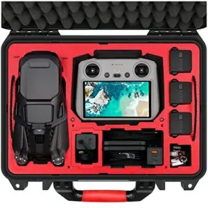 SYMIK P380 M3DL Ultimate Jets RC Waterproof Hard Case for DJI Mavic 3 Dual Layer Storage Fits RC Pro RC N1 Remote and Accessories