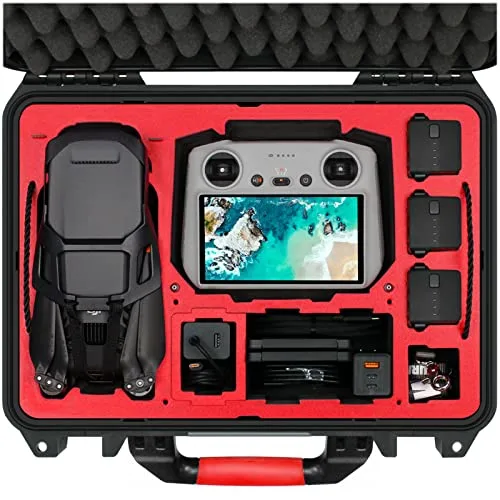 SYMIK P380 M3DL Ultimate Jets RC Waterproof Hard Case for DJI Mavic 3 Dual Layer Storage Fits RC Pro RC N1 Remote and Accessories