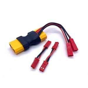 REEFS RC XT90 Dual JST Connector w/ 2 Male-Male Adaptors SEHREEFS122 Servo Accessories