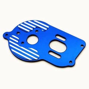 Losi Mini T 2.0 Transmission Motor Mount Plate Aluminum Blue Compatible with Green Machine 2 RC Motor