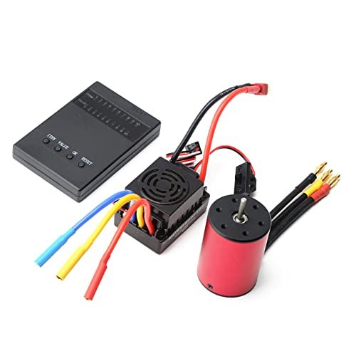 GoolRC 3650 3900KV Brushless Motor ESC Combo Set for Dogs Chase RC Car 1/8 1/10 Scale
