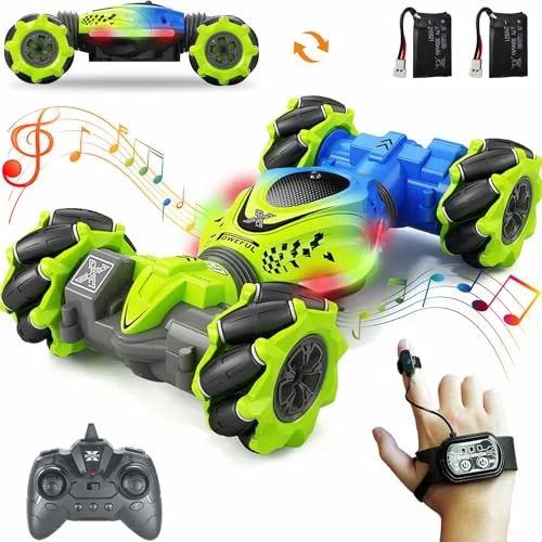 HScopter S13 Drift RC Car Gesture Hand Controlled Remote Control Toy for Kids 2.4GHz 4WD Stunt Car with Lights Music