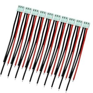 LINSYRC 10pcs 2S 3 Pins Balance Connector Male Plug Extension Cable JST XH RC Lipo Connector Adapter with 15CM 22AWG Silicone Cable for RC Models Banggood Discount Code RC