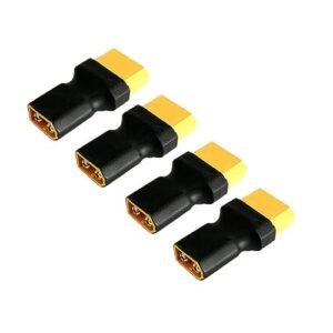 4 Pack XT60 Male to XT90 Female Connector Adapter No Wire for RC No Prep Wheels Lipo Battery ESC