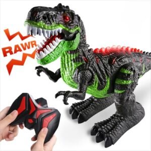 MAGICDINOSAUR Discovery RC T Rex Radio Controlled Action Dinosaur Toy for Kids Ages 3 4 5 6 7 8 Years Lifelike Tyrannosaurus with Water Mist Light Roaring Sound Effects