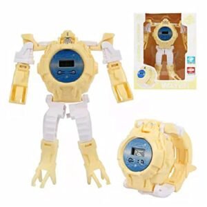 Tiydiygo Sharper Image RC Humanoid OP One Robot Transforming Electronic Watch Toy for Kids Boys Girls Age 4 5 6 7 8 Yellow One Size